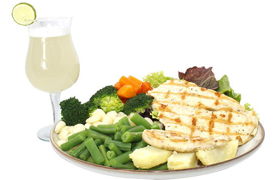 Ensaladas Con Jugo o Chicha